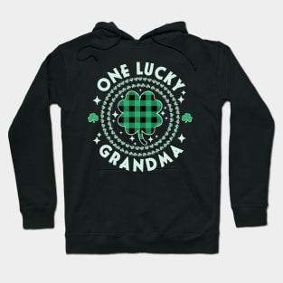 One Lucky Grandma Green Nana Irish Shamrocks St Patricks Day Hoodie